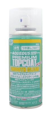 Mr. Aqueous Premium Top Coat УФ-фильтр Smooth Clear (матовый) / Матовый лак Мистер Хобби B-604 детальное изображение Лаки Модельная химия