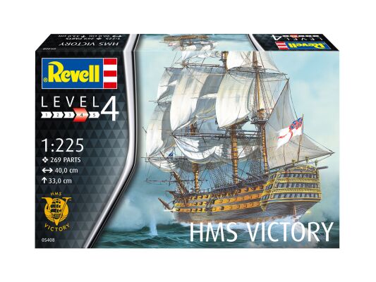 Scale model 1/225 ship HMS Victory Revell 05408 детальное изображение Флот 1/225 Флот