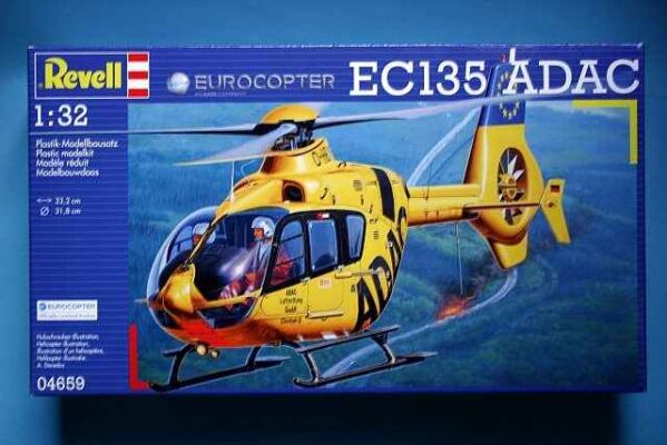 Eurocopter EC135 ADAC детальное изображение Вертолеты 1/32 Вертолеты