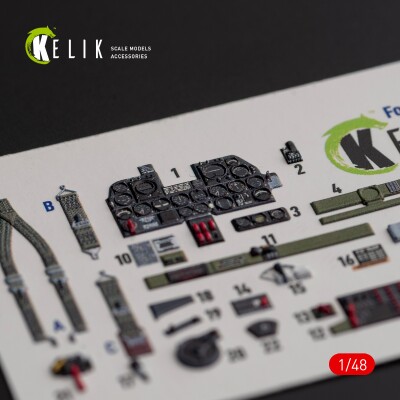 Р-47D &quot;Thunderbolt&quot; 3D декаль інтер'єр для комплекту Italeri/Academy 1/48 KELIK K48016 детальное изображение 3D Декали Афтермаркет