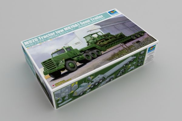 Scale model 1/35 M920 tractor with semi-trailer M870A1 Trumpeter 01078 детальное изображение Автомобили 1/35 Автомобили