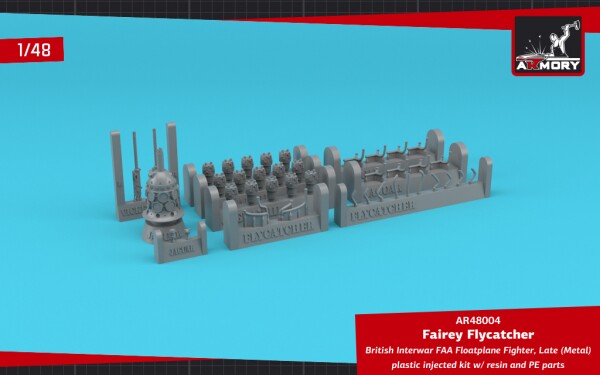 Сборная модель 1/48 Британский истребитель FAA Fairey Flycatcher в межвоенный период, поздний детальное изображение Самолеты 1/48 Самолеты