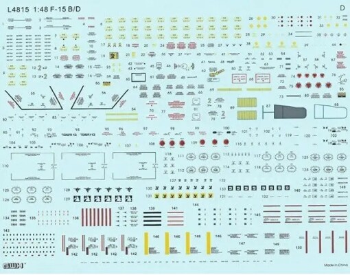 Сборная модель 1/48 Самолет Ф-15B/D Eagle ВВС Израиля и ВВС США Great Wall Hobby L4815 детальное изображение Самолеты 1/48 Самолеты