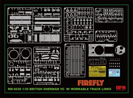 Збірна модель 1/35 Танк Sherman Vc Firefly RFM RM-5038 детальное изображение Бронетехника 1/35 Бронетехника