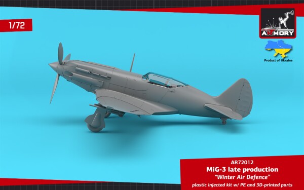 Сборная модель 1/72 Истребитель МиГ-3 поздних выпусков – «Зимняя ПВО» Armory Models Group 72012 детальное изображение Самолеты 1/72 Самолеты