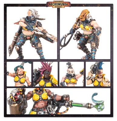 Ігровий набір Warhammer - NECROMUNDA: ESCHER UNDERHIVE CREW детальное изображение Necromunda WARHAMMER 40,000