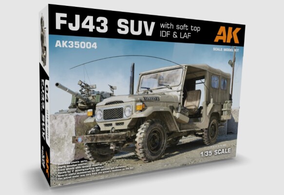 Сборная модель 1/35 Внедорожник FJ43 с мягким верхом IDF и LAF AK-interactive 35004 детальное изображение Автомобили 1/35 Автомобили