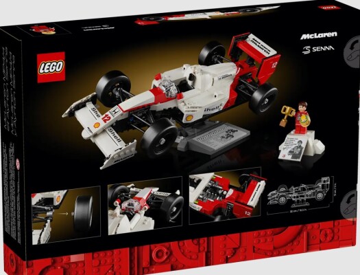 Конструктор LEGO ICONS McLaren MP4/4 і Айртон Сенна 10330 детальное изображение Technic Lego