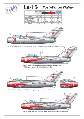 Сборная модель 1/144 Советский реактивный истребитель Ла-15 «Фантэйл» Armory Models Group 14601 детальное изображение Самолеты 1/144 Самолеты