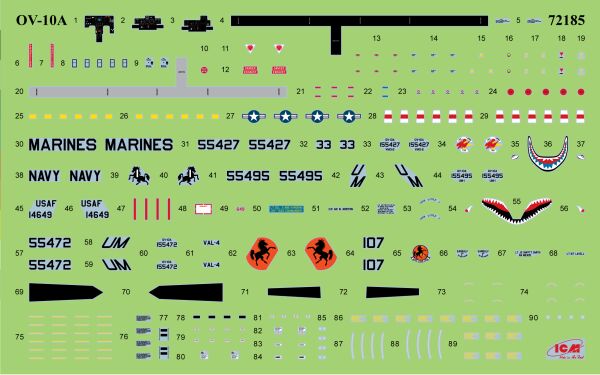 Американський штурмовик OV-10А Bronco детальное изображение Самолеты 1/72 Самолеты