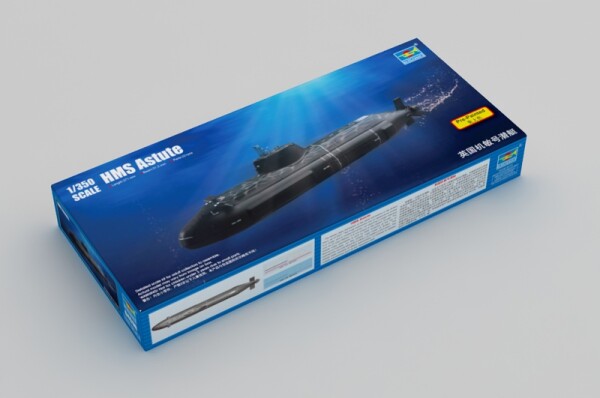 Збірна модель 1/350 Підводний човен HMS Astute Trumpeter 04598 детальное изображение Подводный флот Флот