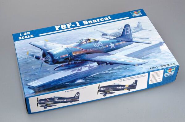 Збірна модель 1/72 Літак F8F-1 Bearcat Trumpeter 02247 детальное изображение Самолеты 1/32 Самолеты