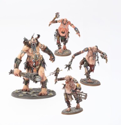 Игровой набор Warhammer AGE OF SIGMAR - SONS OF BEHEMAT -  STOMPER TRIBE детальное изображение Сыны Бехемата Разрушение