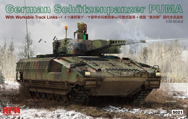 Збірна модель 1/35 Німецька БМП Schutzenpanzer PUMA з робочими траками RFM RM-5021 детальное изображение Военная техника 