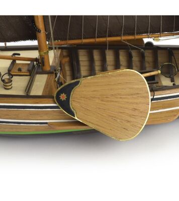 Дерев'яна модель голландського рибальського човна Botter детальное изображение Корабли Модели из дерева