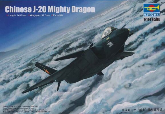 Chinese J-20 Mighty Dragon детальное изображение Самолеты 1/144 Самолеты