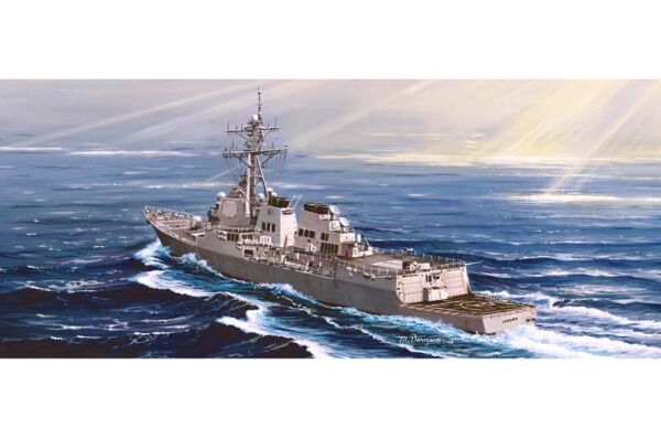 Сборная модель 1/350 Эсминец ВМС США DDG-82 Lassen Трумпетер 04526 детальное изображение Флот 1/350 Флот