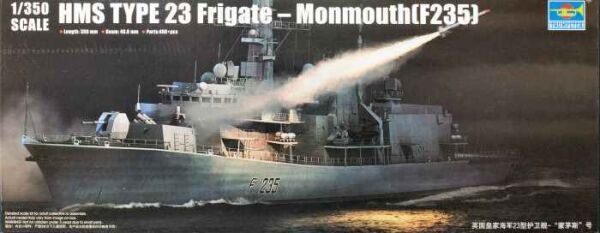 Збірна модель 1/350 Фрегат HMS TYPE 23 – Monmouth (F235) Trumpeter 04547 детальное изображение Флот 1/350 Флот