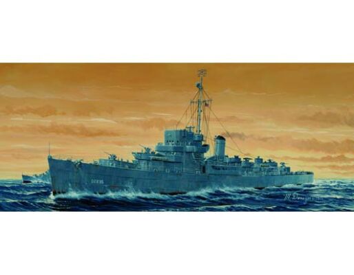 Сборная модель 1/350 Военный корабль США Англия DE-635 Трумпетер 05305 детальное изображение Флот 1/350 Флот