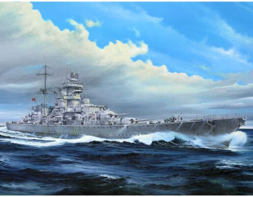 Збірна модель 1/350 Німецький важкий крейсер Prinz Eugen 1945 Trumpeter 05313 детальное изображение Флот 1/350 Флот