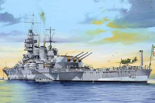 Scale model 1/350 Italian Navy Battleship RN Roma Trumpeter 05318 детальное изображение Флот 1/350 Флот