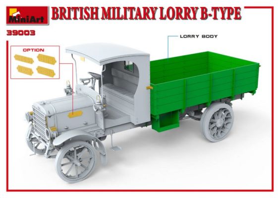 БРИТАНСЬКА ВІЙСЬКОВА ВАНТАЖІВКА B-TYPE детальное изображение Автомобили 1/35 Автомобили