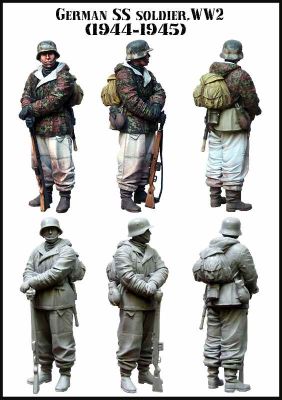 German SS Soldier. WW2. (1944-1945) детальное изображение Фигуры 1/35 Фигуры