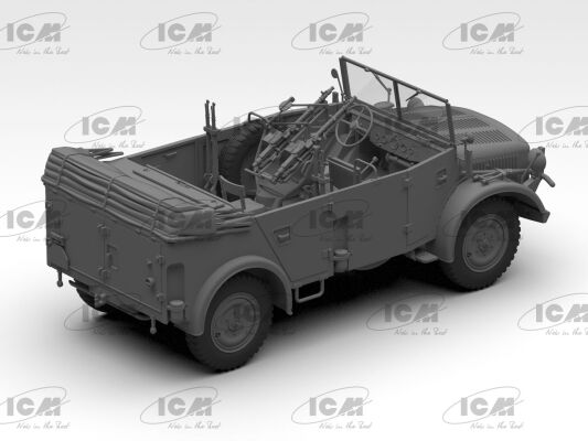 Збірна модель німецького військового автомобіля s.E.Pkw Kfz.70 із Zwillingssockel 36 детальное изображение Автомобили 1/35 Автомобили