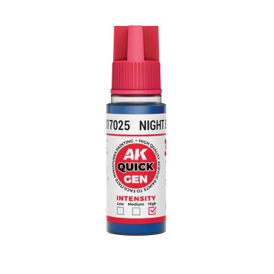 Акрилова фарба NIGHT BLUE / Нічний синій QUICK GEN COLOR AK-interactive AK 17025 детальное изображение QUICK GEN COLOR Краски