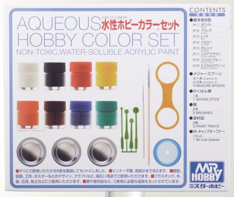 Aqueous Hobby Color Set (8 x 10ml) / Набор акриловых красок на водной основе детальное изображение Наборы красок Краски