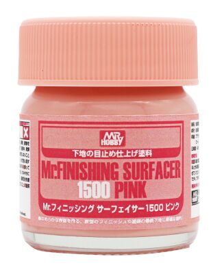Mr. Finishing Surfacer 1500 Pink (40ml) / Pink primer based on nitro детальное изображение Грунтовки Модельная химия