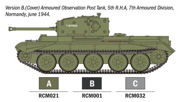 Збірна модель 1/56 Танк Cromwell Mk. IV - Стартовий набір - просте фарбування Italeri 75004 детальное изображение Бронетехника 1/56 Бронетехника