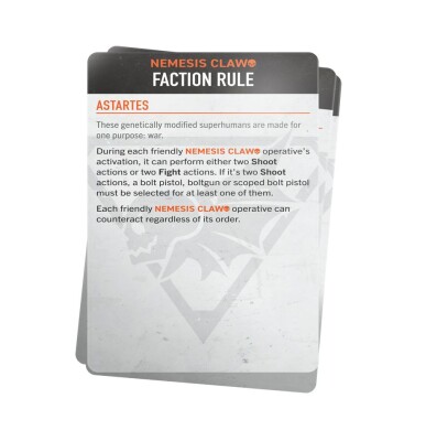 KILL TEAM DATACARDS: NEMESIS CLAW (ENG) детальное изображение KILL TEAM WARHAMMER 40,000