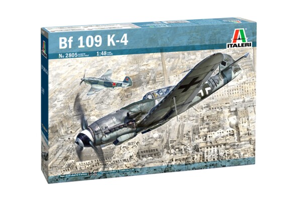 Збірна модель 1/48 Літак Messerschmitt Bf-109 K4 Italeri 2805 детальное изображение Самолеты 1/48 Самолеты