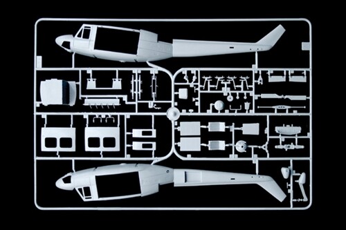 Сборная модель 1/48 вертолет BELL AB 212 / UH 1N Италери 2692 детальное изображение Вертолеты 1/48 Вертолеты