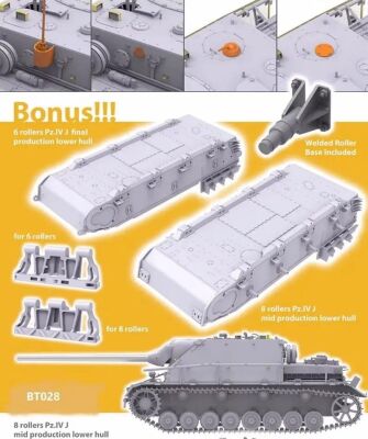 Збірна модель 1/35 Німецький танк PZ.KPFW.IV/70[A]MID Border Model BT-028 детальное изображение Бронетехника 1/35 Бронетехника