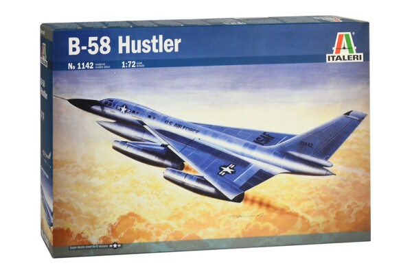 Збірна модель 1/72 Літак B-58 Hustler Italeri 1142 детальное изображение Самолеты 1/72 Самолеты