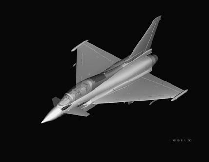 Збірна модель винищувача EF-2000 Eurofighter Typhoon детальное изображение Самолеты 1/72 Самолеты