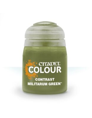 Citadel Contrast:  MILITARUM GREEN (18ML) детальное изображение Акриловые краски Краски