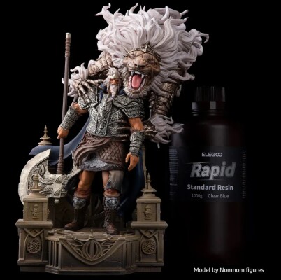 Фотополімерна смола ELEGOO Rapid Standard Resin &quot;Grey&quot; (сіра) 1кг детальное изображение Смола для 3D принтеров 3D печать