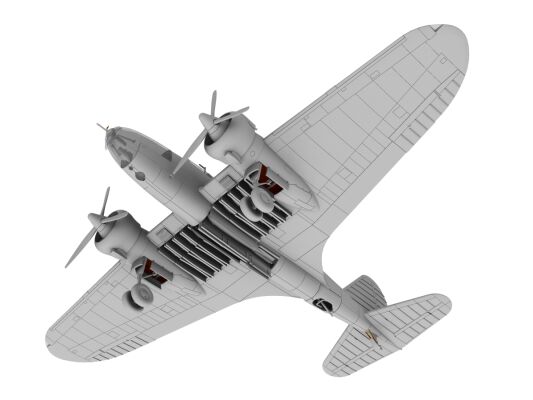 Сборная модель польского среднего бомбардировщика PZL. 37A Łoś детальное изображение Самолеты 1/72 Самолеты
