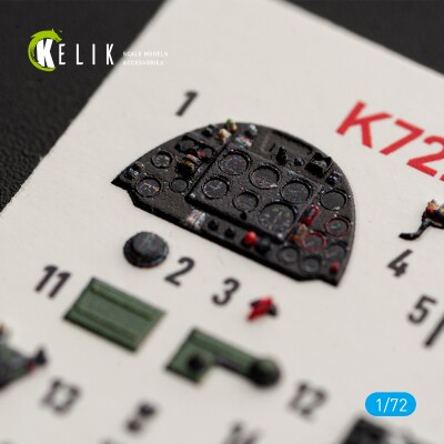 Supermarine Spitfire Mk.I декаль інтер'єр для комплекту IBG 1/72 KELIK K72274 детальное изображение 3D Декали Афтермаркет