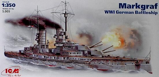 Німецький лінкор Markgraf&quot; детальное изображение Флот 1/350 Флот