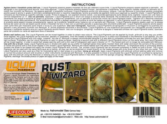 Набор жидких пигментов Rust Wizard детальное изображение Наборы weathering Weathering