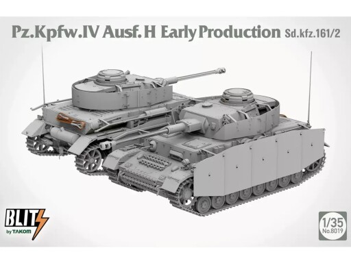 Збірна модель 1/35 Pz. Kpfw. IV Ausf. H Раннє виробництво Takom 8019 детальное изображение Бронетехника 1/35 Бронетехника