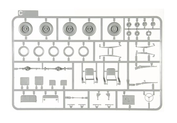Збірна модель 1/35 Автомобіль Jeep Willys 1/4 з причепом та фігуркою водія Takom 2126 детальное изображение Автомобили 1/35 Автомобили