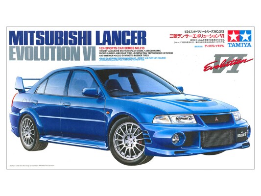 Збірна модель 1/24 Автомобіль Mitsubishi Lancer Evolution VI Tamiya 24213 детальное изображение Автомобили 1/24 Автомобили