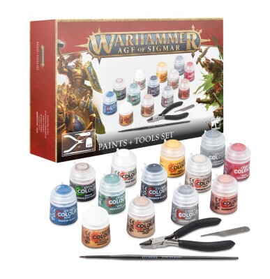 Набор AGE OF SIGMAR: PAINTS+TOOLS детальное изображение Игровые наборы WARHAMMER Age of Sigmar