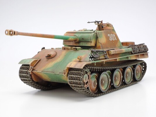 Сборная модель 1/35 немецкий танк Пантера Type G поздняя версия Тамия 35176 детальное изображение Бронетехника 1/35 Бронетехника