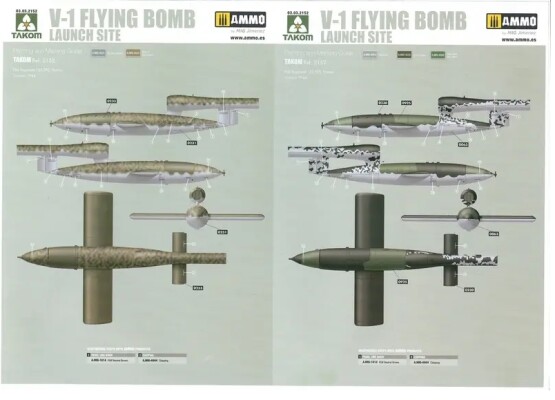 Збірна модель 1/35 Майданчик для запуску літаючої бомби V1 Takom 2152 детальное изображение Самолеты 1/35 Самолеты